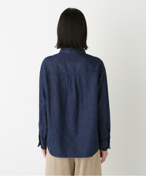 human woman / ヒューマンウーマン シャツ・ブラウス | ◆デニムボウタイブラウス | 詳細6