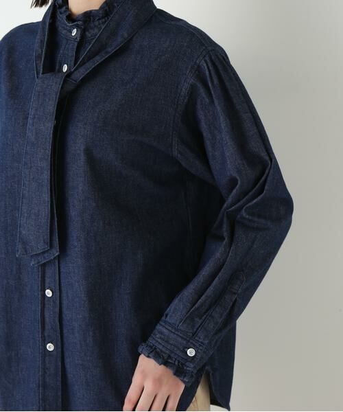 human woman / ヒューマンウーマン シャツ・ブラウス | ◆デニムボウタイブラウス | 詳細9