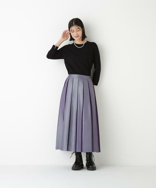 human woman / ヒューマンウーマン スカート | ◆ボックスプリーツＡラインスカート | 詳細2