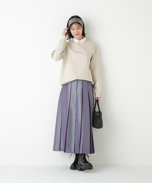 human woman / ヒューマンウーマン スカート | ◆ボックスプリーツＡラインスカート | 詳細4