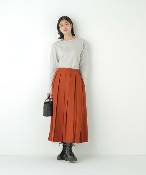 human woman / ヒューマンウーマン スカート | ◆ボックスプリーツＡラインスカート | 詳細10