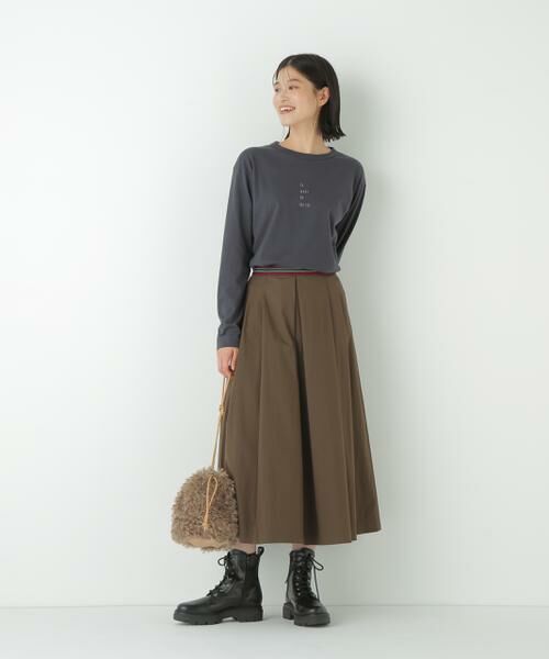 human woman / ヒューマンウーマン スカート | ◆コットンナイロンツイルスカート | 詳細4