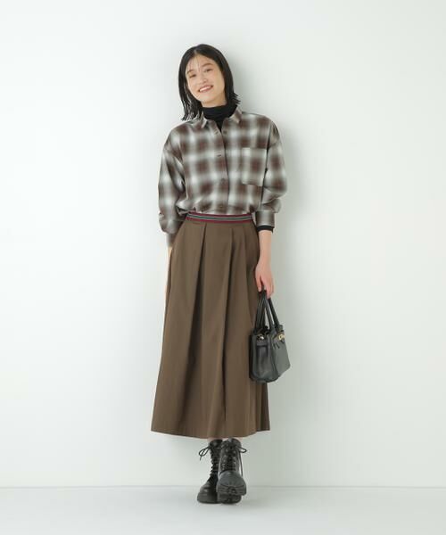 human woman / ヒューマンウーマン スカート | ◆コットンナイロンツイルスカート | 詳細5
