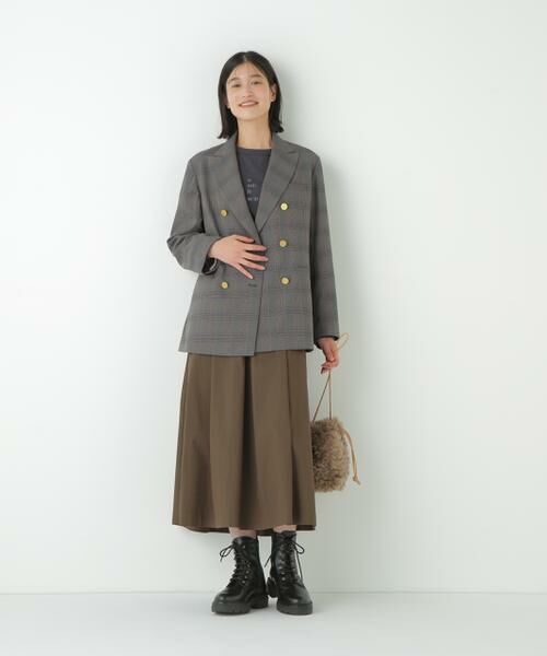 human woman / ヒューマンウーマン スカート | ◆コットンナイロンツイルスカート | 詳細6