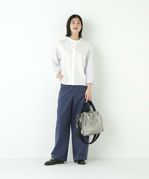 human woman / ヒューマンウーマン パンツ | ◆ストレッチエアリードットコードセミワイドパンツ | 詳細2