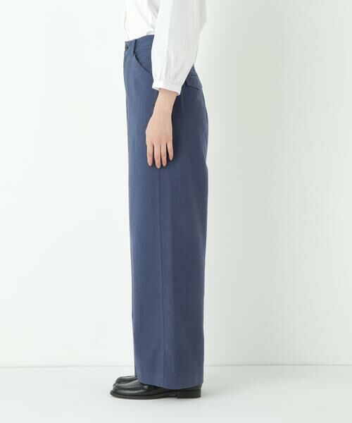 human woman / ヒューマンウーマン パンツ | ◆ストレッチエアリードットコードセミワイドパンツ | 詳細5