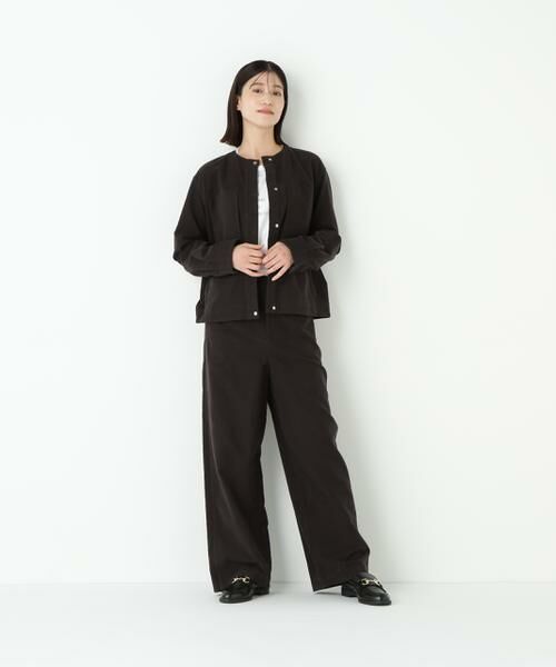 human woman / ヒューマンウーマン パンツ | ◆ストレッチエアリードットコードセミワイドパンツ | 詳細15