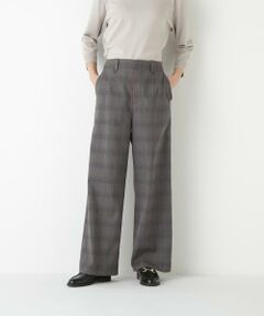 human woman / ヒューマンウーマン パンツ | ◆強撚シャークスキンセミワイドパンツ