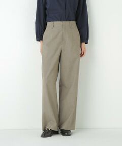 human woman / ヒューマンウーマン パンツ | ◆強撚シャークスキンセミワイドパンツ