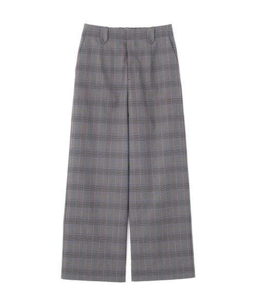 human woman / ヒューマンウーマン パンツ | ◆強撚シャークスキンセミワイドパンツ | 詳細1