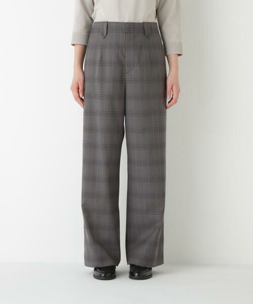 human woman / ヒューマンウーマン パンツ | ◆強撚シャークスキンセミワイドパンツ | 詳細5