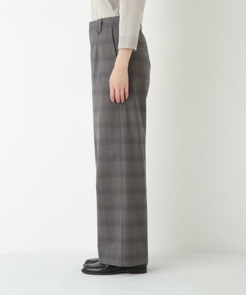 human woman / ヒューマンウーマン パンツ | ◆強撚シャークスキンセミワイドパンツ | 詳細6