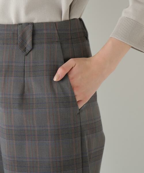 human woman / ヒューマンウーマン パンツ | ◆強撚シャークスキンセミワイドパンツ | 詳細9