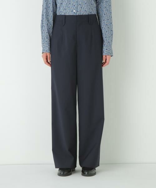 human woman / ヒューマンウーマン パンツ | ◆強撚シャークスキンセミワイドパンツ | 詳細18
