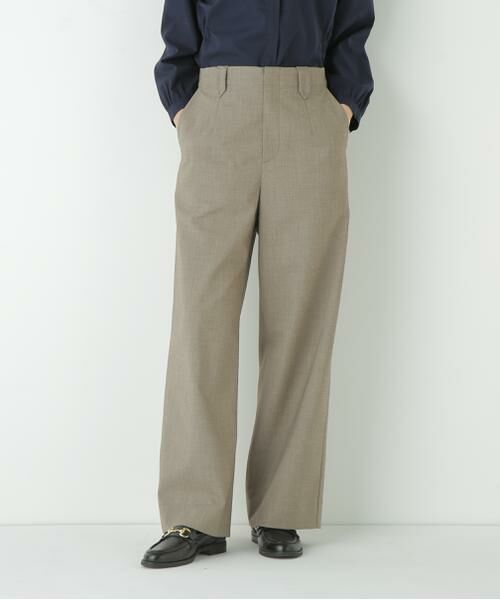 human woman / ヒューマンウーマン パンツ | ◆強撚シャークスキンセミワイドパンツ | 詳細23