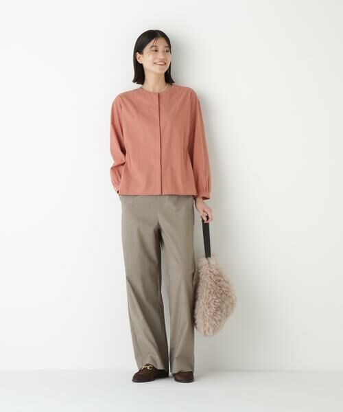 human woman / ヒューマンウーマン パンツ | ◆強撚シャークスキンセミワイドパンツ | 詳細26