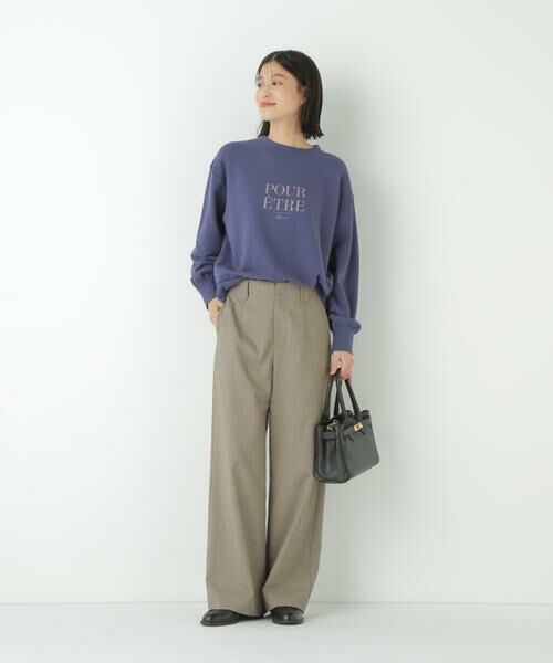 human woman / ヒューマンウーマン パンツ | ◆強撚シャークスキンセミワイドパンツ | 詳細28