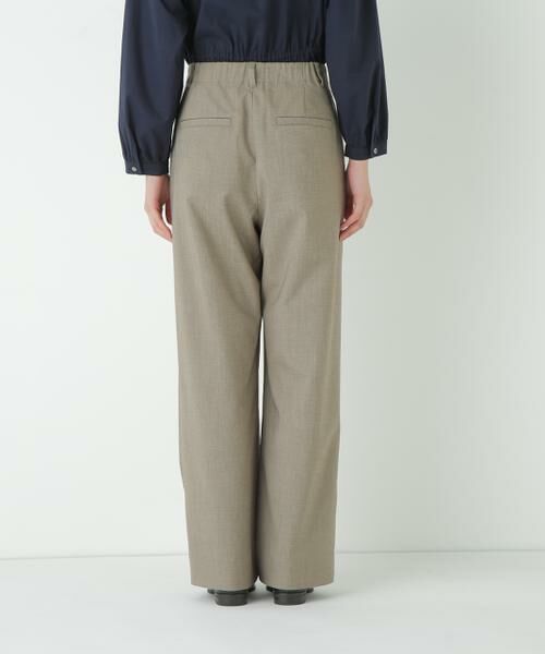 human woman / ヒューマンウーマン パンツ | ◆強撚シャークスキンセミワイドパンツ | 詳細30