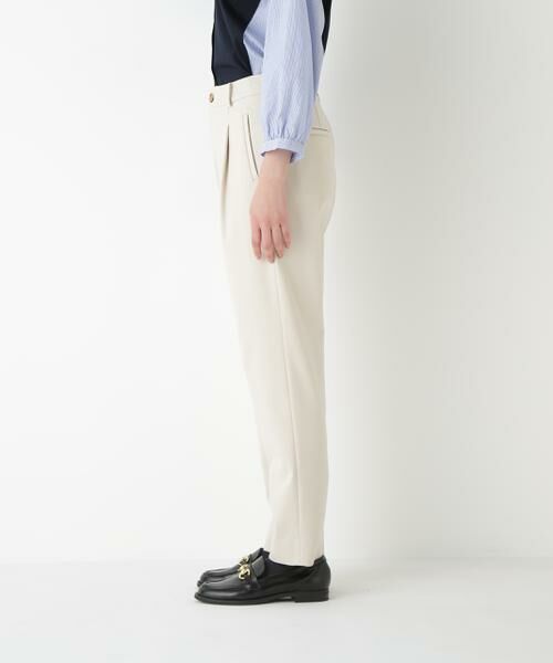 human woman / ヒューマンウーマン パンツ | ◆ストレッチポンチワンタックテーパードパンツ | 詳細6