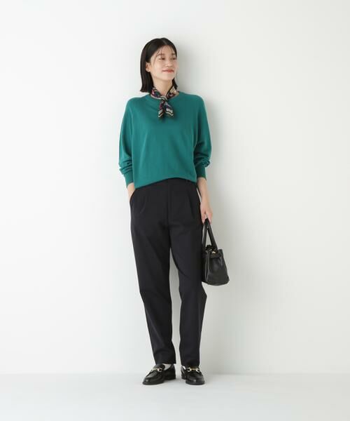 human woman / ヒューマンウーマン パンツ | ◆ストレッチポンチワンタックテーパードパンツ | 詳細15