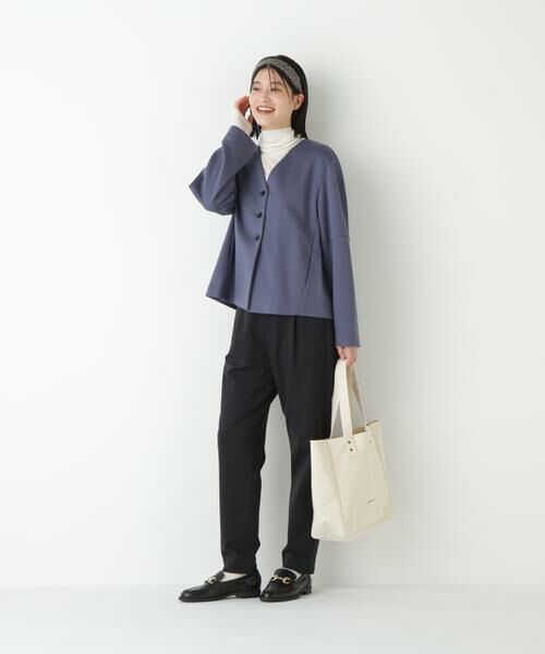 human woman / ヒューマンウーマン パンツ | ◆ストレッチポンチワンタックテーパードパンツ | 詳細16