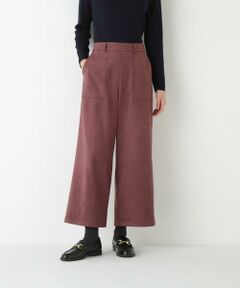 human woman / ヒューマンウーマン パンツ | ◆ストレッチスェードベイカーガウチョパンツ