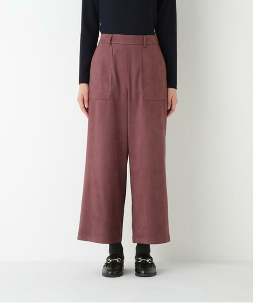 human woman / ヒューマンウーマン パンツ | ◆ストレッチスェードベイカーガウチョパンツ | 詳細6