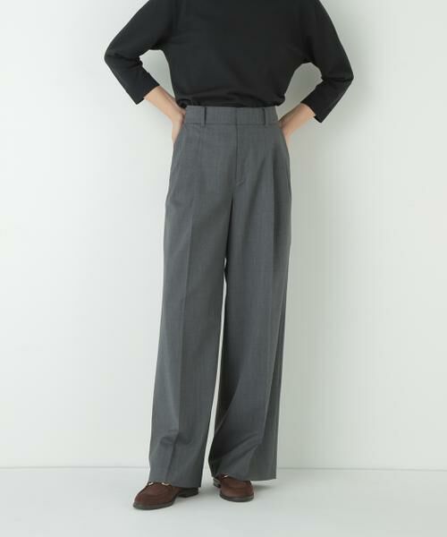 human woman / ヒューマンウーマン パンツ | ◆ダブルタックバギーパンツ | 詳細2