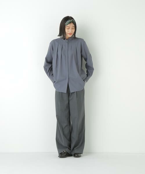 human woman / ヒューマンウーマン パンツ | ◆ダブルタックバギーパンツ | 詳細6