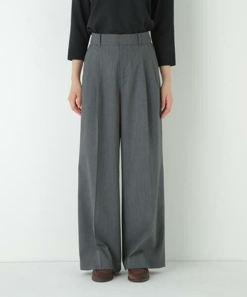 human woman / ヒューマンウーマン パンツ | ◆ダブルタックバギーパンツ | 詳細7