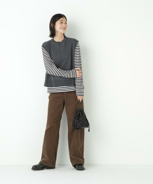 human woman / ヒューマンウーマン パンツ | ◆コーデュロイセミワイド | 詳細7