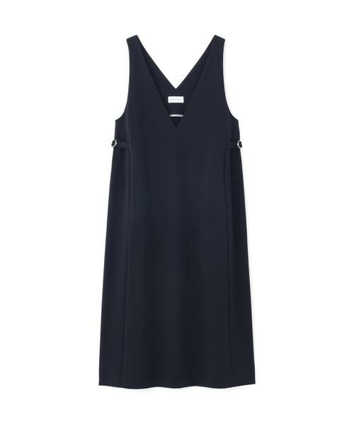 human woman / ヒューマンウーマン ワンピース | ◆ストレッチポンチVネックジャンパースカート | 詳細6