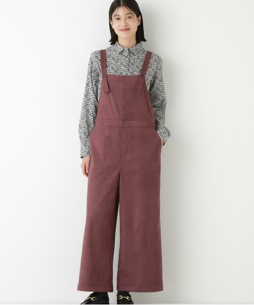human woman / ヒューマンウーマン ワンピース | ◆ストレッチスェードオーバーオール | 詳細2