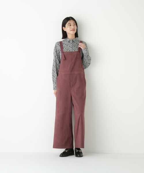 human woman / ヒューマンウーマン ワンピース | ◆ストレッチスェードオーバーオール | 詳細3