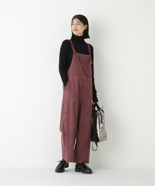 human woman / ヒューマンウーマン ワンピース | ◆ストレッチスェードオーバーオール | 詳細4
