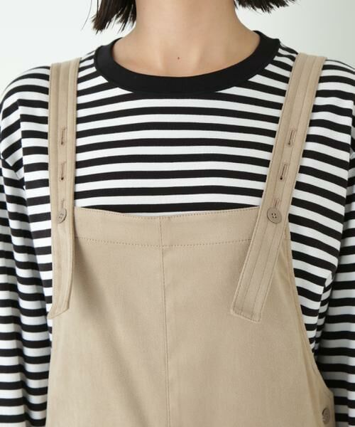 human woman / ヒューマンウーマン ワンピース | ◆ストレッチスェードオーバーオール | 詳細17