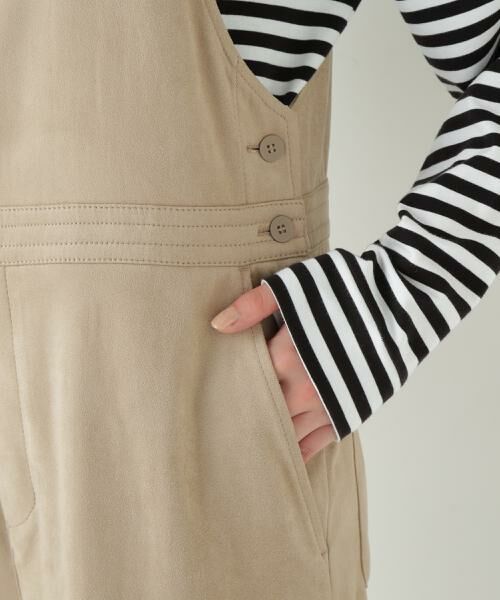 human woman / ヒューマンウーマン ワンピース | ◆ストレッチスェードオーバーオール | 詳細18