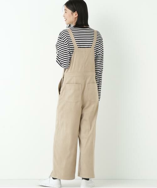 human woman / ヒューマンウーマン ワンピース | ◆ストレッチスェードオーバーオール | 詳細9