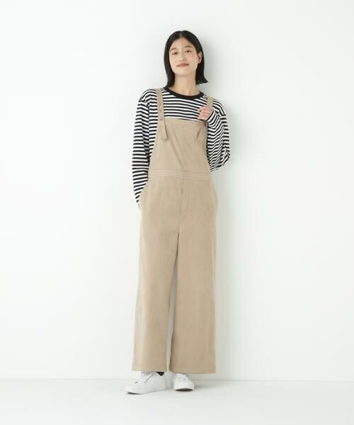 human woman / ヒューマンウーマン ワンピース | ◆ストレッチスェードオーバーオール | 詳細10