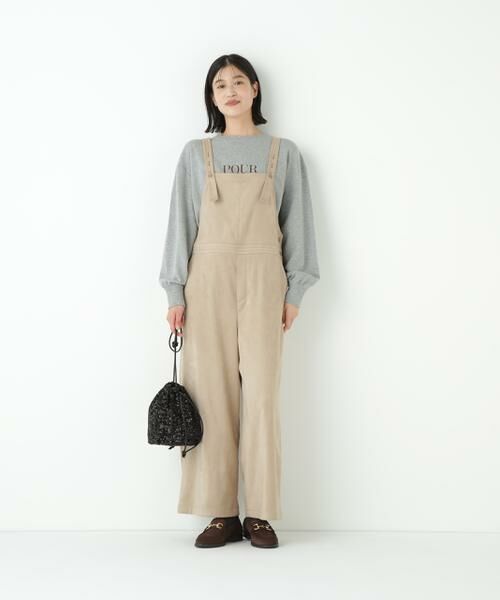 human woman / ヒューマンウーマン ワンピース | ◆ストレッチスェードオーバーオール | 詳細12