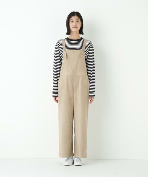 human woman / ヒューマンウーマン ワンピース | ◆ストレッチスェードオーバーオール | 詳細14