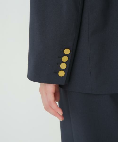 human woman / ヒューマンウーマン テーラードジャケット | ◆強撚シャークスキンピークドラペルジャケット | 詳細17