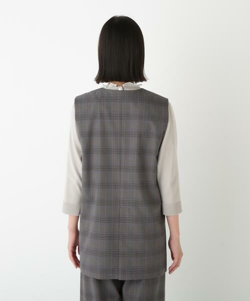 human woman / ヒューマンウーマン テーラードジャケット | ◆強撚シャークスキンノーカラージレ | 詳細5