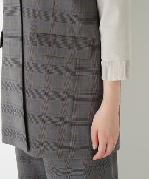 human woman / ヒューマンウーマン テーラードジャケット | ◆強撚シャークスキンノーカラージレ | 詳細8