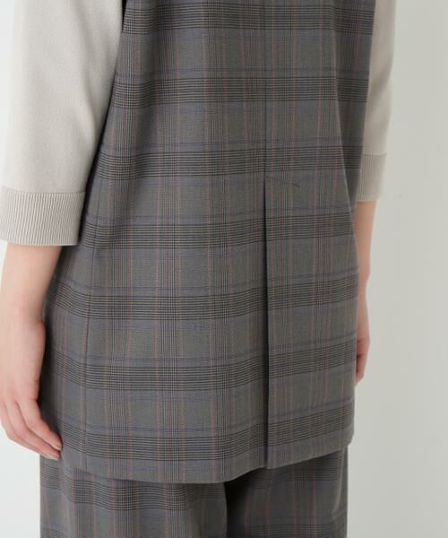 human woman / ヒューマンウーマン テーラードジャケット | ◆強撚シャークスキンノーカラージレ | 詳細9