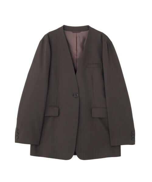 human woman / ヒューマンウーマン テーラードジャケット | ◆Ｖネックノーカラージャケット | 詳細14