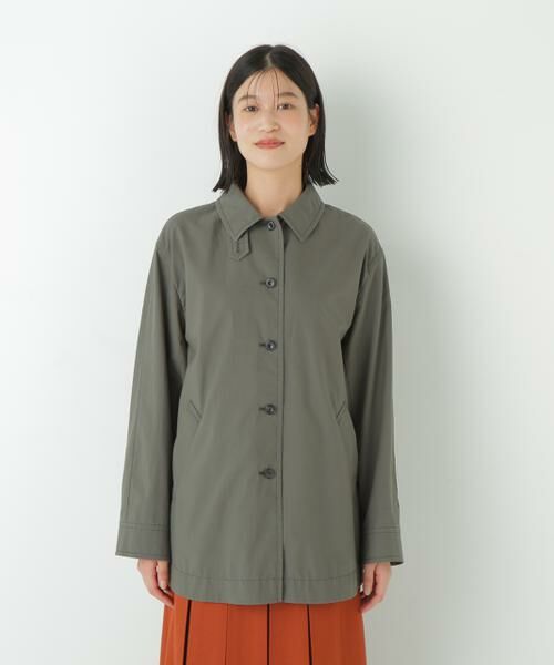 human woman / ヒューマンウーマン アウター | ◆ステンカラーシャツコート | 詳細3