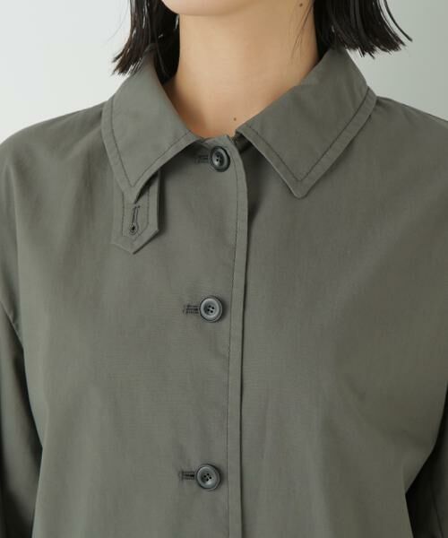human woman / ヒューマンウーマン アウター | ◆ステンカラーシャツコート | 詳細6