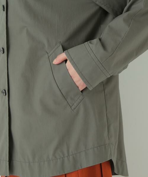 human woman / ヒューマンウーマン アウター | ◆ステンカラーシャツコート | 詳細9