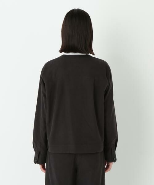 human woman / ヒューマンウーマン ブルゾン | ◆ストレッチエアリードットコードノーカラーブルゾン | 詳細17